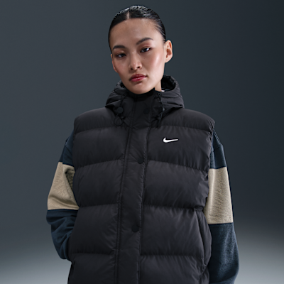 NIKE THERMA-FIT VEST XL ブラック 美品 Nike Sportswear Black Puffer Vest Therma-Fit Oversized FB7679-010